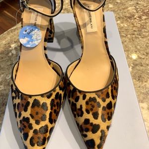 New Antonio Melani leopard heels with ankle strap